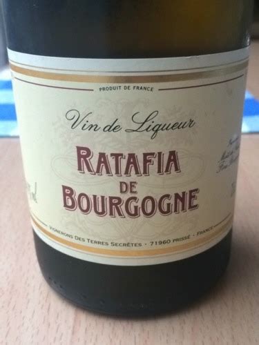 Terres Secrètes Ratafia de Bourgogne Vivino