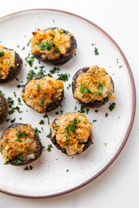 Vegetarian Stuffed Mushrooms Easy Healthy Recipes