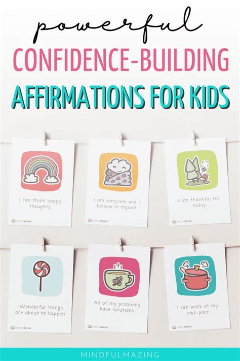 Positive Affirmations For Kids Positive Affirmation Cards Positive