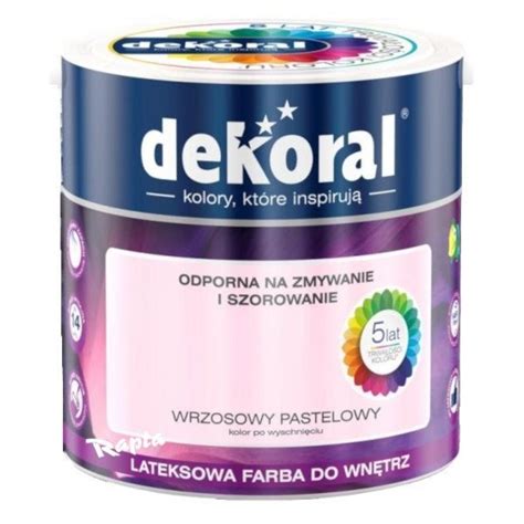 Dekoral Akrylit W L Wrzosowy Pastelowy Farba Matowa Emulsja Lateksowa