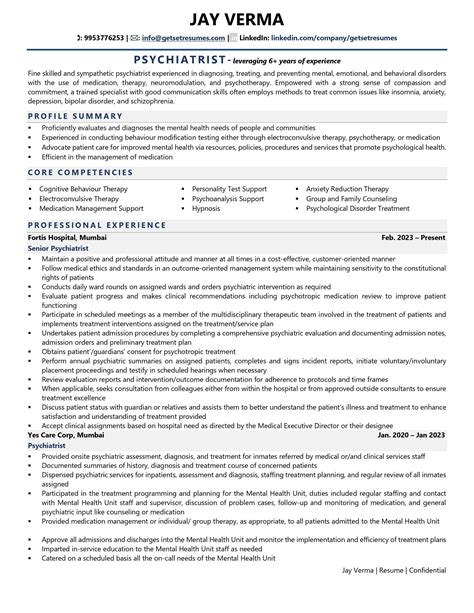 Psychiatrist Resume Examples & Template (with job winning tips)