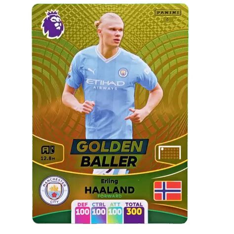 Erling Haaland Golden Baller Panini Adrenalyn Xl Premier League