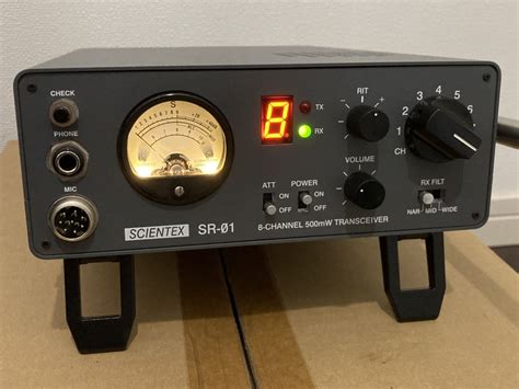 未使用に近いサイエンテックス SR 01 市民ラジオ CBトランシーバー 27MHz 8ch 500mW icb rj dj ic fth