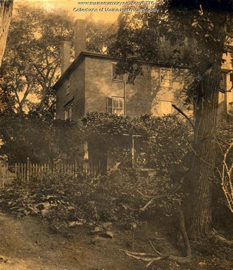 Wadsworth Longfellow House Backyard Ca Maine Memory Network