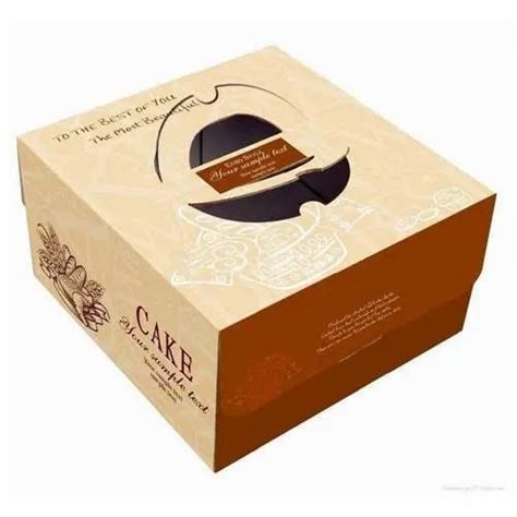 Paper Square Duplex Board Printed Cake Box Gsm Packaging Size