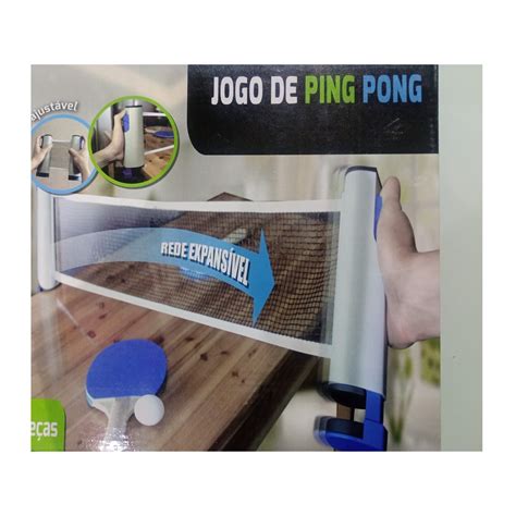 Kit Ping Pong Rede Expansiva Mais De Metros Raquete Bolinhas