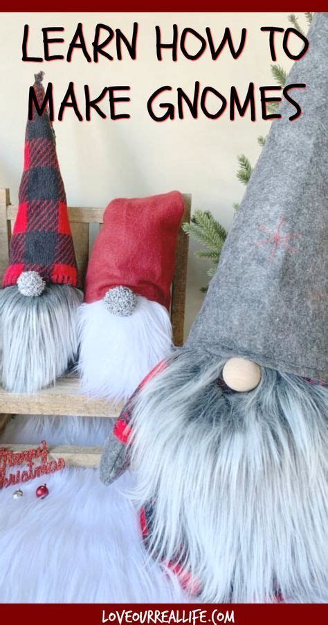 How To Make Diy Christmas Gnomes No Sew Sock Gnome Easy Sew Diy