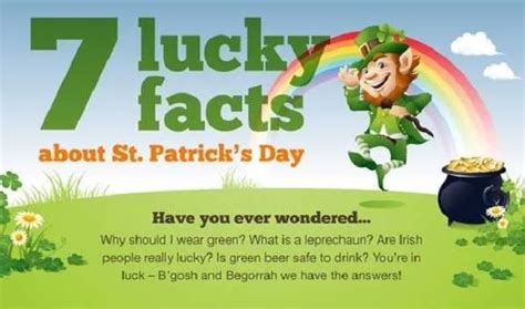 7 Lucky Facts About St Patricks Day Infographic