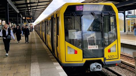 U Bahn Berlin Mitfahrt In Der U Von Hauptbahnhof Bis Wuhletal Im H