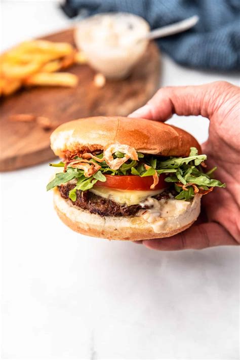 Air Fryer Frozen Burgers - Every Little Crumb juicy and foolproof