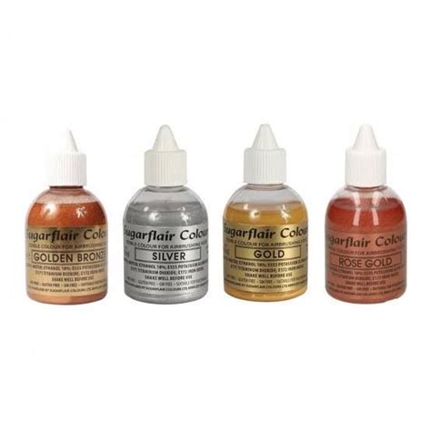 Sugarflair Glitter Airbrush 60ml Metallic Airbrush Colours Lazada Ph