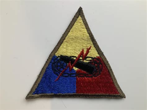 Bob Sims Militaria Wwii Early Us Army Armoured Patch