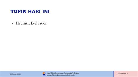 Evaluasi Heuristic Perancangan Antarmuka Ppt