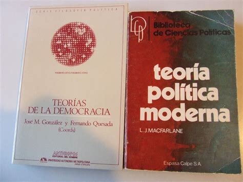 TeorÍas De La Democracia Subrayado TeorÍa PolÍtica Moderna By Vvaa