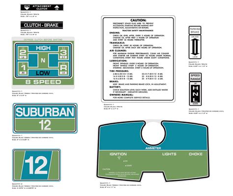 Sears Suburban 12 Decal Kit Vintage Reproductions