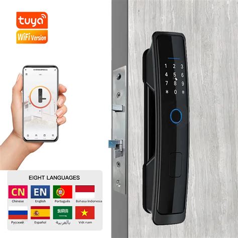 PHIPULO Tuya WIFI Smart Door Lock Digital Electronic Lock Biometric