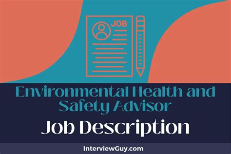 Environmental Health And Safety Advisor Job Description [updated For 2025]