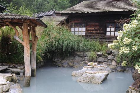 Nyuto Onsen Hot Spring In Green Mountain Valley In Semboku City Akita