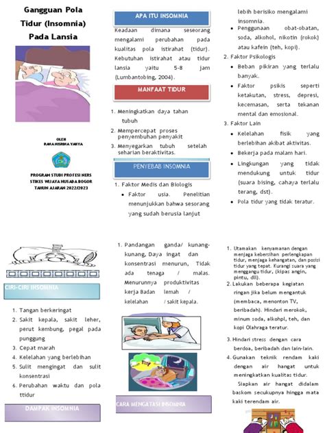 Leaflet Gangguan Tidur Pdf