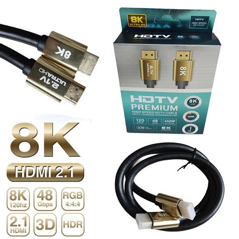 Ripley CABLE HDMI 2 1V 8K ULTRA HD 3D 1 METROS 4320P PREMIUM 48GBPS