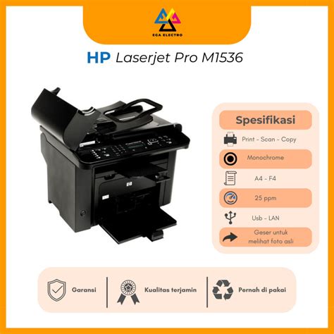 Jual Printer Hp Laserjet Pro M1536 Dnf Duplex Network Fax Printer