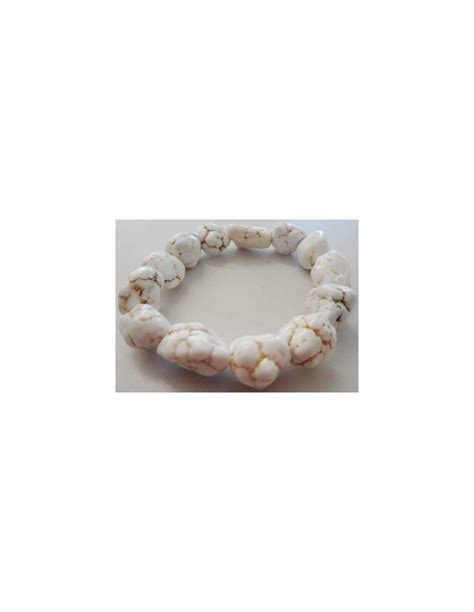 Bracelet Magnesite Howlite Brute