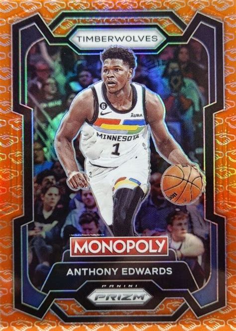 Anthony Edwards Prizm Monopoly Handshake Deal Price Guide