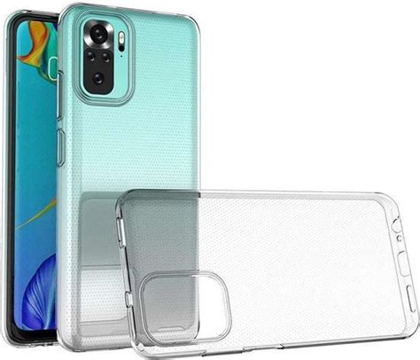 Xiaomi Redmi Note 10 Note 10S Hoesje MobyDefend Transparante TPU