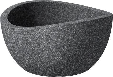 Scheurich Pflanzschale Wave Globe Bowl Serie Schwarz Granit Cm