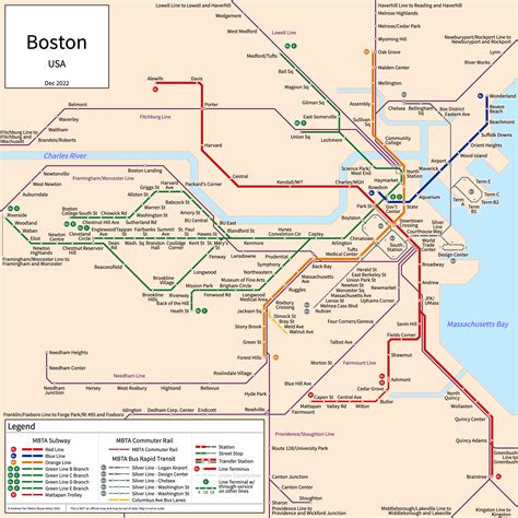 Metro Route Atlas Boston Massachusetts USA