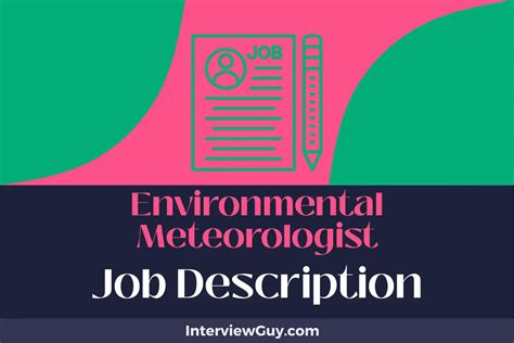 Environmental Meteorologist Job Description [Updated for 2024]