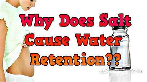 Why Does Salt Cause Water Retention Youtube