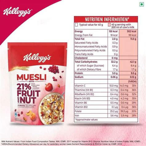 Kellogg S Fruit Nut Crunchy Muesli G Jiomart