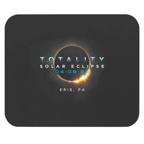 Eclipse Solar Erie Pa Totality Gifts Mouse Pads Sold By