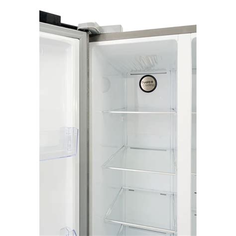 Defy Dff L Side By Side Naturelight Fridge Metallic Friedman