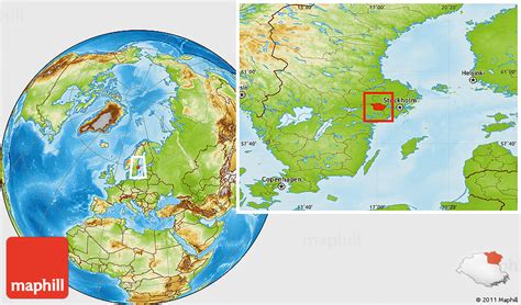 Physical Location Map of Strängnäs Kommun