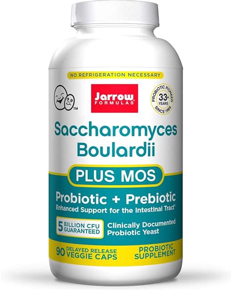 Jarrow Formulas Saccharomyces Boulardii Mos 5 Billion Cfu Per Serving