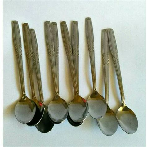 Jual Sendok Teh Stainless Gagang Panjang Isi 12 Pcs Shopee Indonesia