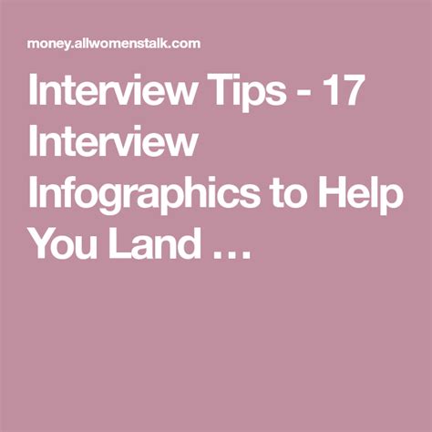 17 Interview Infographics To Help You Land Your Dream Job Interview Tips Interview