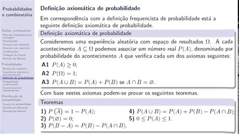 Probabilidades Aula 3 Definição De Probabilidade Youtube