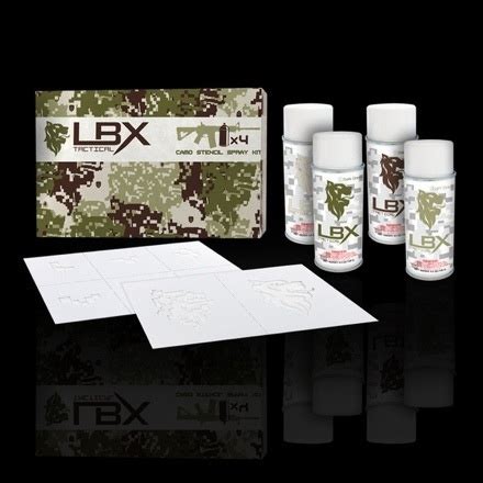 Lbx Tactical Digital Camo Spray Paint Stencil Kit Camo Spray Paint