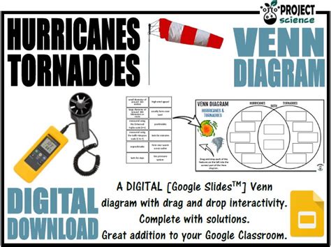 Hurricanes Vs Tornadoes Venn Diagram Weather Paired Reading