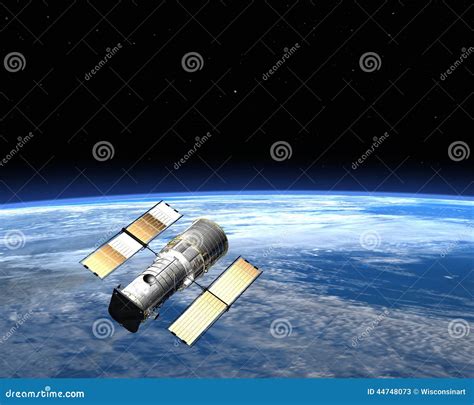 Sat Lite De Comunicaciones Que Est En Rbita La Tierra En Espacio