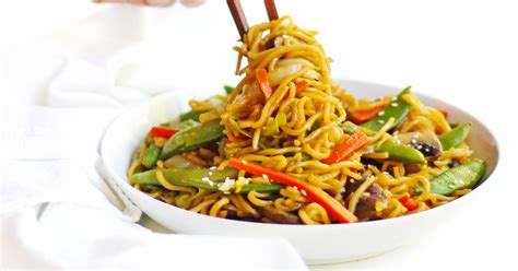 Easy Vegetable Chow Mein Vegan Vegetarian Rhubarbarians