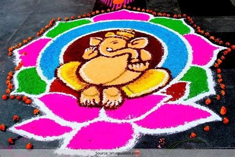 Ganesh rangoli designs for competition - Fashion Beauty Mehndi ...