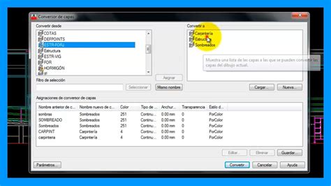 Autocad Agrupar capas de Autocad juntar varias capas en una única