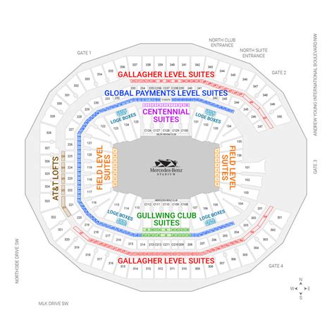 Atlanta Falcons Stadium Seating Chart