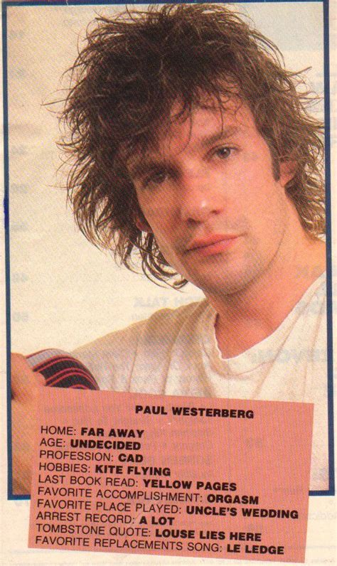 90 best images about Replacements & Paul Westerberg on Pinterest ...