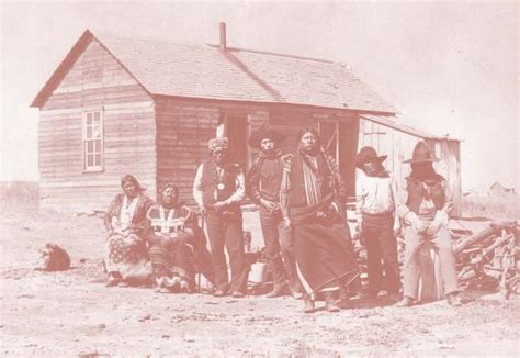 Tonkawa Group Including John Williams 3rd From The Left Circa 1890