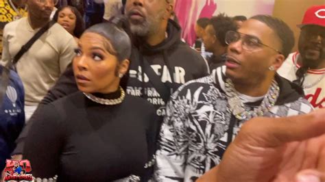 ASHANTI NELLY HOLDING HANDS AT GERVONTA TANK DAVIS VS RYAN